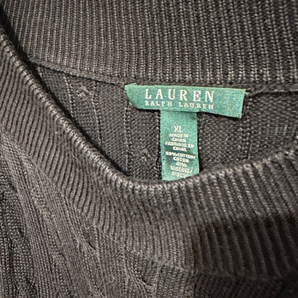 Ralph Lauren Cable-knit black sweater - Picture 3 of 5